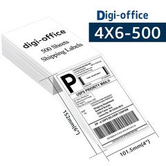 30PK of 500 Perforated 4×6 Fanfold Thermal Label for Zebra Rollo Nelko Printers