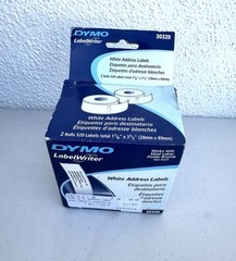 Dymo #30320 LableWriter Clear Address Label 1-1/8 X 3-1/2. 2 Roll 520 Labels NEW