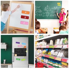 50 Pcs Magnetic Dry Erase Labels Name Plates Name Tag for Whiteboards Locker