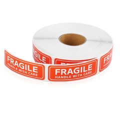 Fragile Handle With Care Sticker Warning Label Package Mailing Logo 100pc Roll
