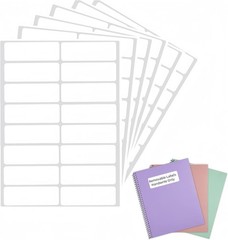 320PCS Removable Waterproof Labels 0.62×2.35 Inch for Bottles Jars Food Storage