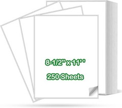 8-1/2” x 11” Printable Shipping Labels Standard Mailing Labels for Laser & Ink
