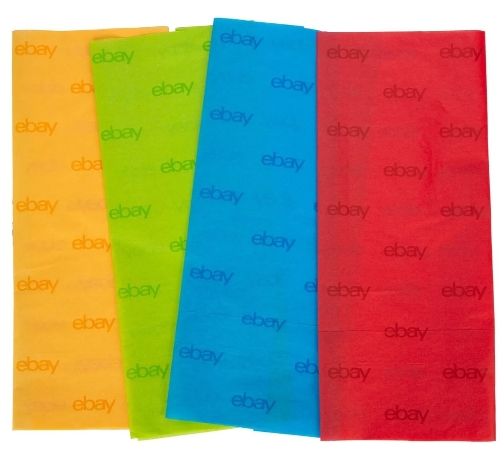 43 New EBAY Tissue Paper – Red, Blue, yellow and Green 20″ x 30″ sheets