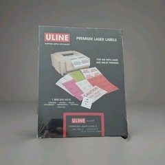 Uline 200 Premium Laser Labels S-5044 8 1/2 x “5 1/2 White NEW & SEALED
