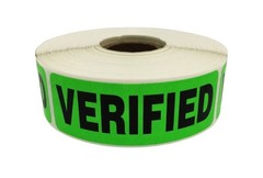 1000 Labels – 1×3 VERIFIED Label Green Shipping Mailing Adhesive Stickers