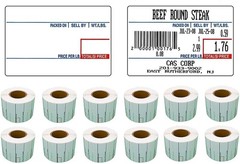 LST-8010 Printing Scale Label, 58 x 40 mm, UPC 12 Rolls of 700 Labels