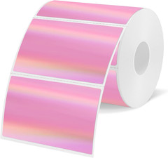 3X2 Inch Pink Direct Thermal Labels for Shipping, Barcodes, Address, Waterproof