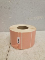 (3) Industrial Thermal Transfer Labels Pink, 4 x 2″, Ribbons Required 2500 Piece