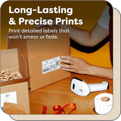 – 2″ X 8″ Direct Thermal Labels (2500 Count, 10 Rolls) – Long Format Barcode Sti