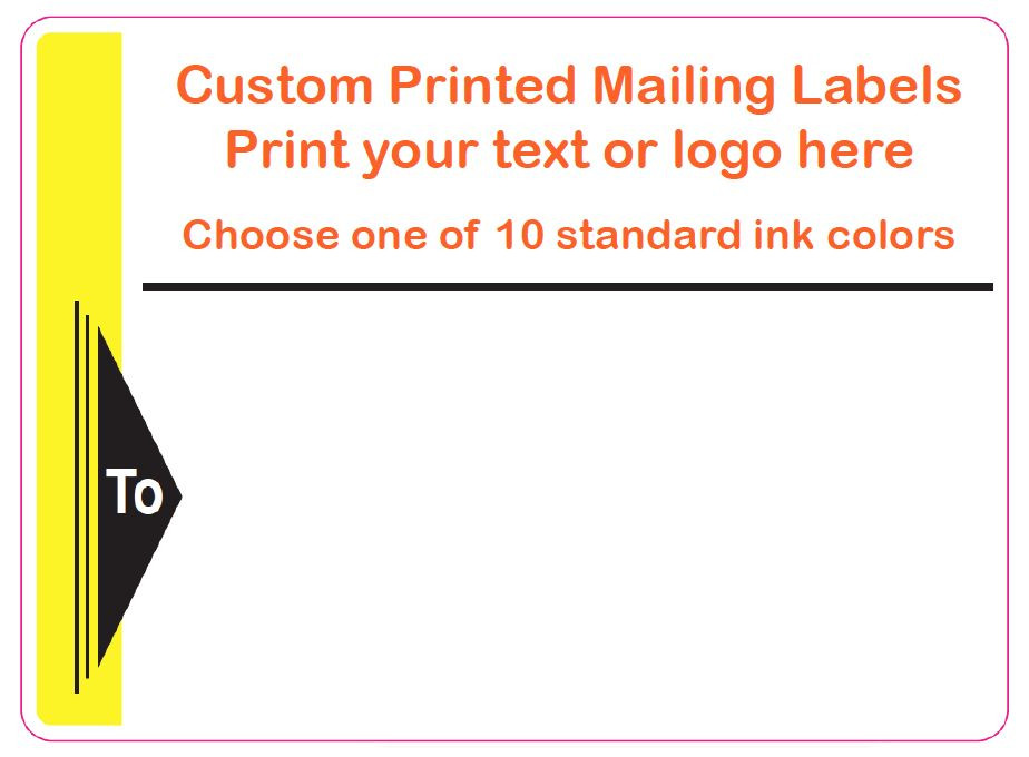5000 Custom Shipping Labels, Printed Mailing Stickers, 1 color, 4″ x 3″ on rolls