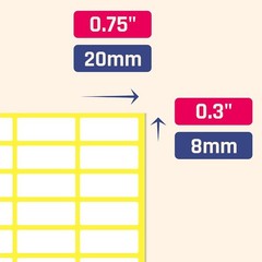 Effortless Labeling with 4000 Matte White Stickers – Perfect for Pricing & More