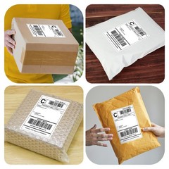 L LIKED 50 Pre-Cut 4×6 Shipping Labels for Laser & 50 Labels, White