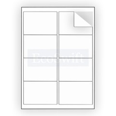 (3200) 4 x 2.5 EcoSwift Laser/Ink Address Shipping Adhesive Labels 8 per sheet