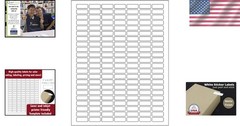 Versatile Small White Labels 1 Inch x 0.375 Inch for Organizing and Labeling