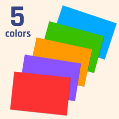 250 Pack, Colored Labels Stickers, for Moving Boxes – 5 Colors, 3″ X 2″