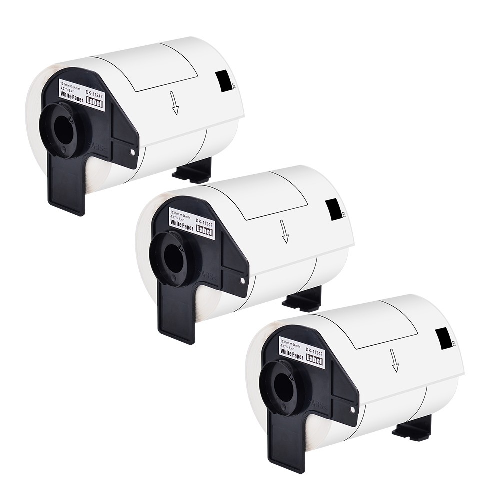 3Rolls Work for Brother 4.07″x6.4″ DK-1247 Shipping Labels QL Printers 180/Roll
