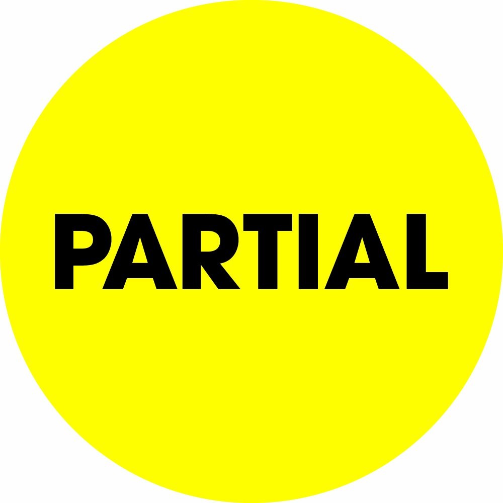 Tape Logic 2 Circle Label Partial Fluorescent Yellow Roll Of 500 Stickers For