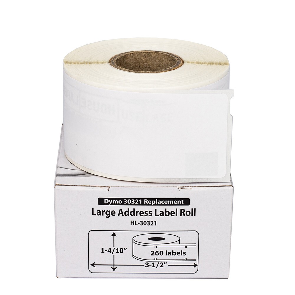 DYMO 30321 Direct Thermal Address Labels (1-4/10″ x 3-1/2″) – (2) Rolls of 260