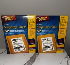 Avery White Shipping Labels 5.5″x8.5″ *Total 60*