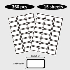 Removable Labels, Blank Freezer Labels for Food Containers, 1×2 Inch Freezer Sti