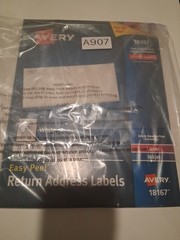 2 Pack Avery 18167 Easy Peel White Return Address Labels Laser Inkjet 1600 Total