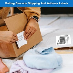 3 1/3″ x 4″ Labels Shipping Labels for Laser Inkjet Printers, 6 Up Self Adhes…