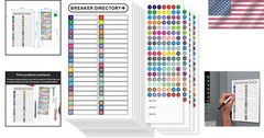 Reusable Electrical Box Stickers – 16 Sheets for Organizing Circuit Breakers