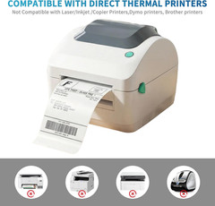 4×6 Direct Thermal Shipping Labels 1500 Total 6 Rolls Zebra Compatible Labels