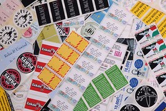 500 FULL COLOUR Printed (63×38) Self Adhesive/sticky Paper Labels CUSTOM PRINTED