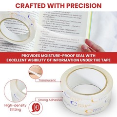 T.R.U. LP-20CC Book Repair Clear Tape 1 Inch x 72 yds Label Protection 1 PCS