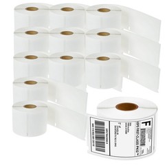 12 ROLLS For DYMO 30256 Shipping Labels Labelwriters 300 310 320 330 400 Duo 450