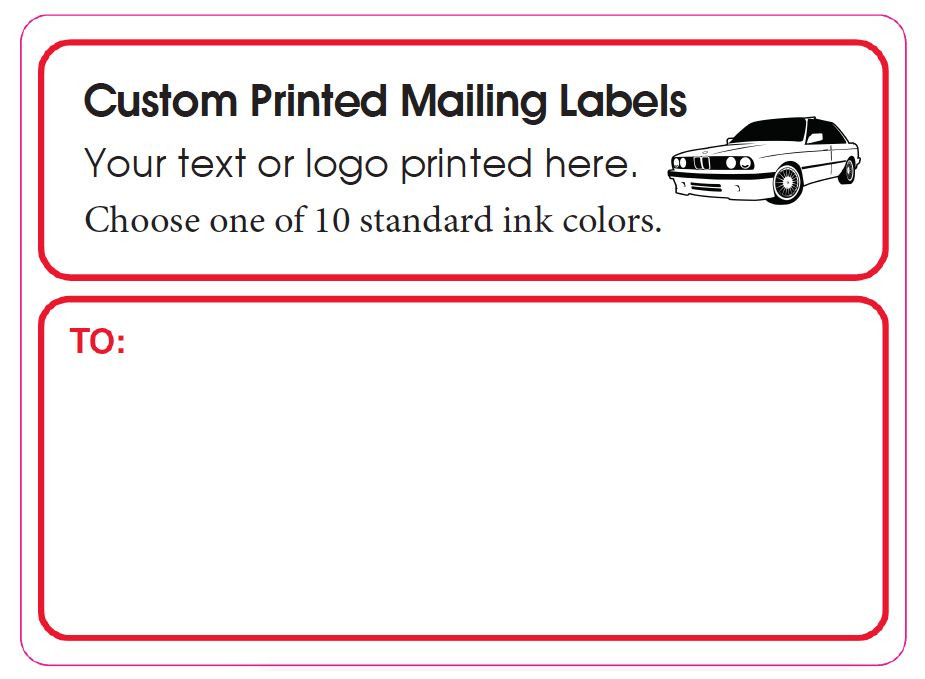Printed Mailing Labels, 10,000 Custom Shipping Stickers, 4 x 3 rolls or pinfed