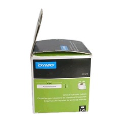 DYMO 30327 LabelWriter 1-UP File Folder Labels 9/16 x 3 7/16 White 130/Roll x 2