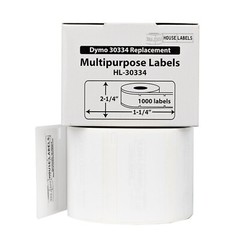 DYMO LW 30334-R : REMOVABLE Multipurpose Labels – (12) Rolls of 1000 – FREE SHIP
