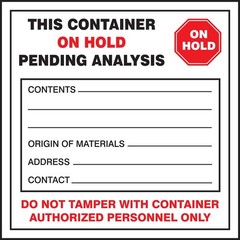 Hazardous Waste Labels 6×6 inches Red Black White Pack of 100 Adhesive