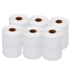 12 Rolls Direct Thermal Labels 2-1/4” x 1-1/4”, Permanent Adhesive Labels f…