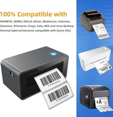 1000/Roll 2.25″ x 1.25″ Direct Thermal Shipping Barcode Labels for Zebra LP2824