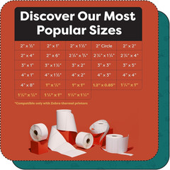 – 2″ X 8″ Direct Thermal Labels (2500 Count, 10 Rolls) – Long Format Barcode Sti