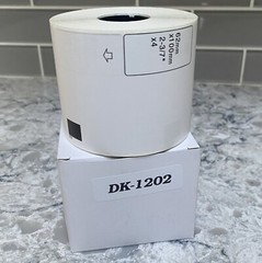 DK-1202 Brother Compatible 2-3/7″ x 4″ (62mm x 100mm) dk1202 ROLLS ONLY
