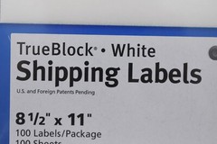 Avery Skilcraft TrueBlock White Self-Adhesive 100 Shipping Labels 8-1/2″ x 11″