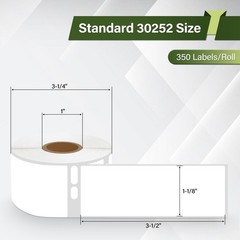 Dymo 30252 Labels 1-1/8″ x 3-1/2″ Thermal Shipping Labels – 700 Count