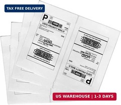 Shipping Labels with Rounded Corner, 8.27 x 5.32 Inches Half Sheet Self Adhesive