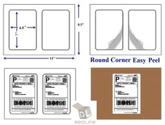 2000 Quality Round Corner Shipping Labels 2 Per Sheet 7″ x 4.5″