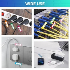 360pcs Cable Labels 12 Colors Waterproof Cable Tags Wire Cord Label for Elect…
