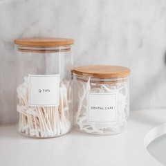 Bathroom Laundry Labels for Jars – 164 Closet Laundry Stickers, Cleaning Labe…