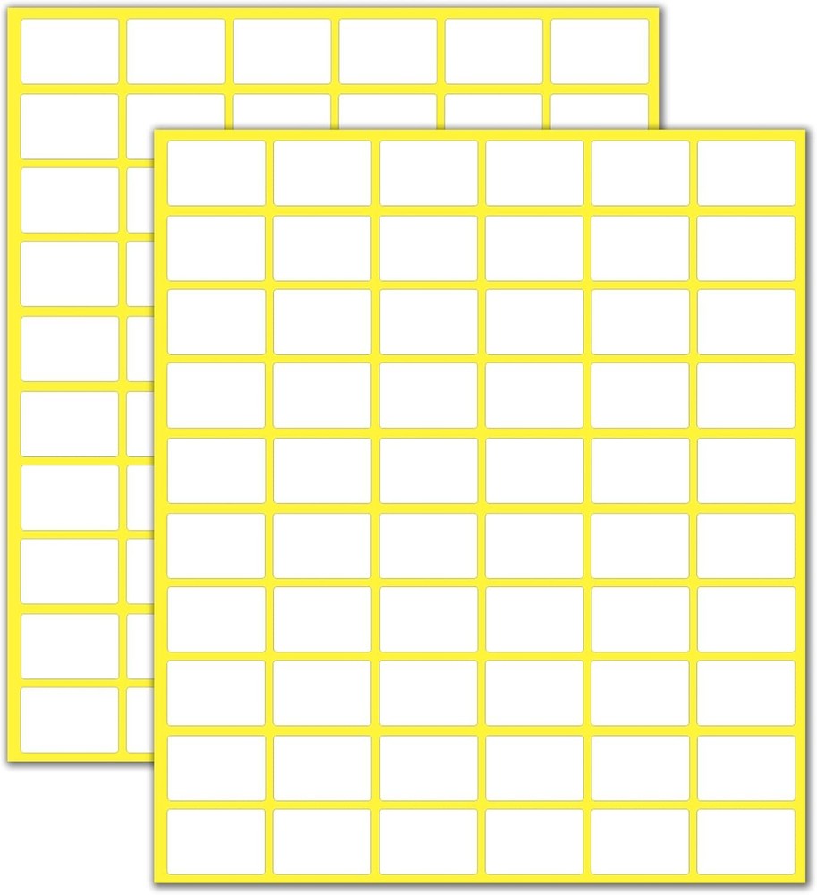 900 Pcs Matte Small White Labels Stickers Blank Labels Removable Price Tags Lab