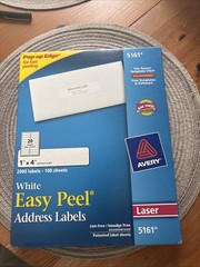 Avery Easy Peel Address Labels # 5160 Open Box A Few Used
