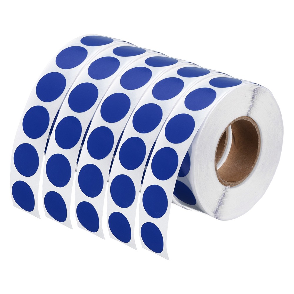 5000Pcs Colored Dots Stickers, 1/2″ Adhesive Round Polka Coding Labels Dark Blue