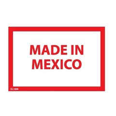 2″ x 3″ Made in Mexico Labels (500 per Roll)