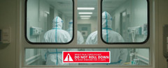 Do Not Roll down Warning Labels,Windows Film Attention Caution Stickers,4X1 Inch